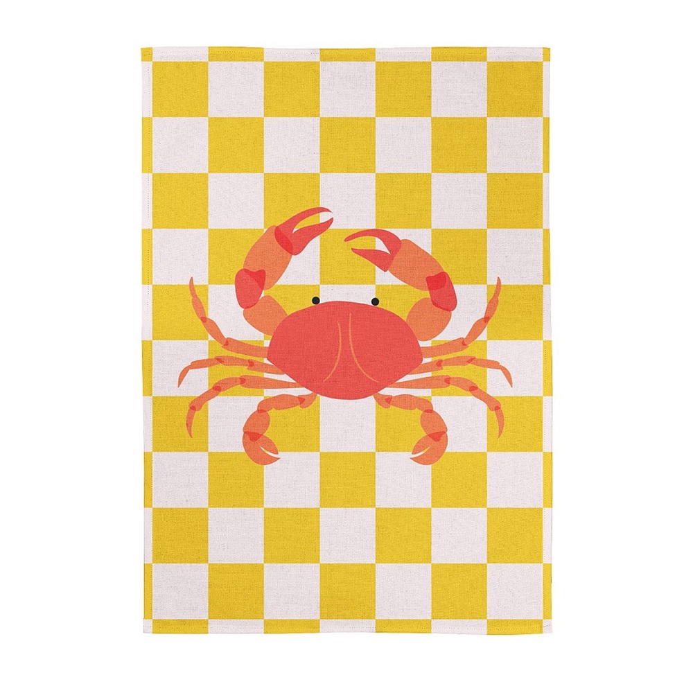 NWT KAF Home Crab Check Kitchen Towel